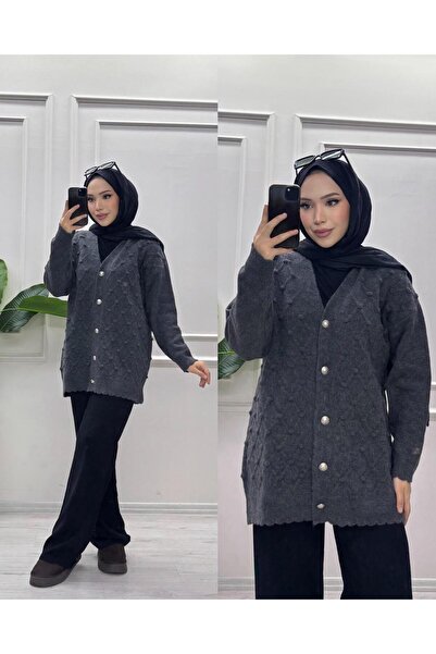 moda acar Buttoned standard size cardigan