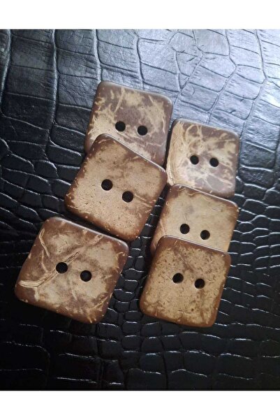 beyna aksesuar PLACA DE LEMN NATURAL 3 CM BUTON COCONAT 1 PACHET 6 BUC