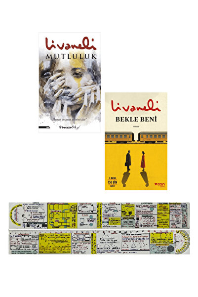 Can Yayınları Zülfü Livaneli 2 Kitap Set / Mutluluk + Bekle Beni + Özel Cetvel