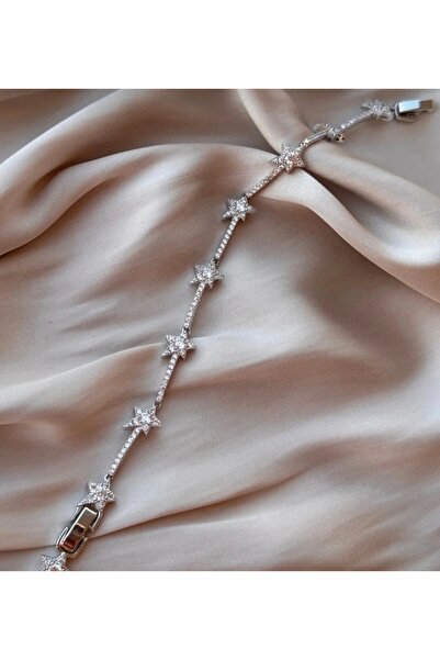 Bade Jewelry Xuping taşlı sıralı yıldız bileklik
