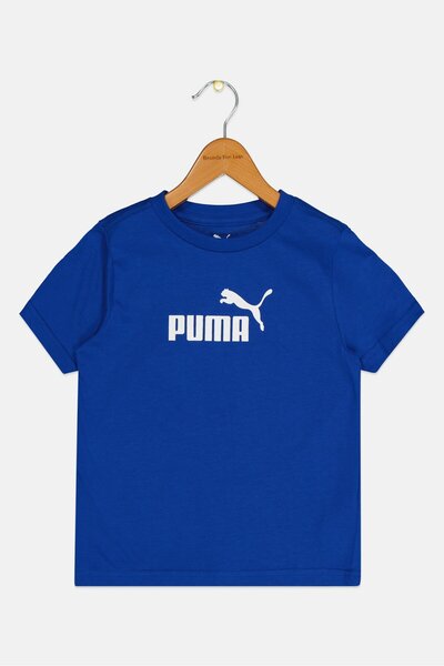 Puma Kids Boy Sportswear Fit Short Sleeve Outdoor T-Shirt, Blue