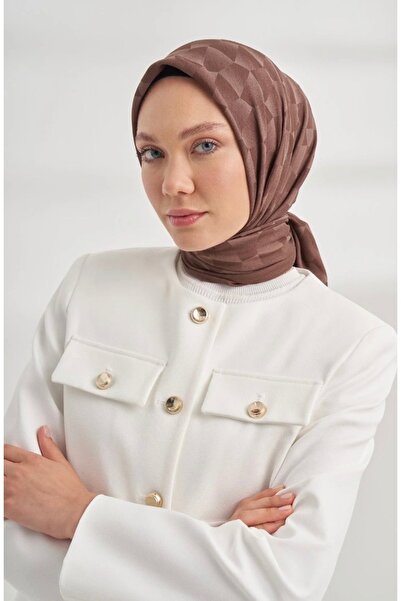 ARMANDA Cotton Monogram Geometrik Desen Şal