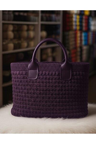 MAZSAY MAZSAYA EL ÖRGÜSÜ MAKROME ÇANTA