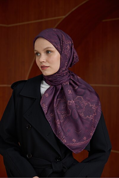İpekhan Winter Bloom Soft Scarf 1243 Light Purple