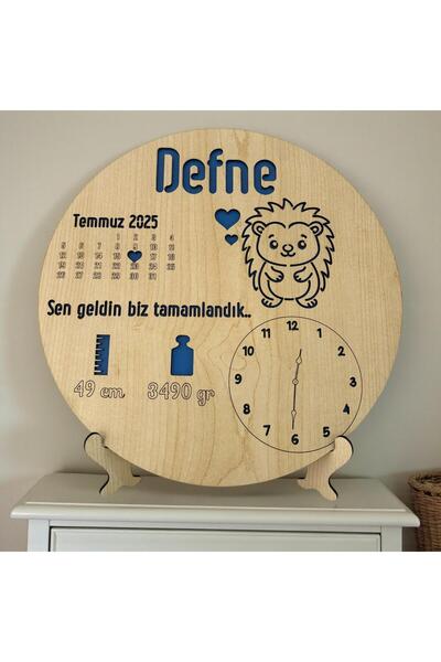 Pelince لوحة ولادة مخصصة باسم المولود الجديد |   هدية ولادة على شكل قنديل الب...