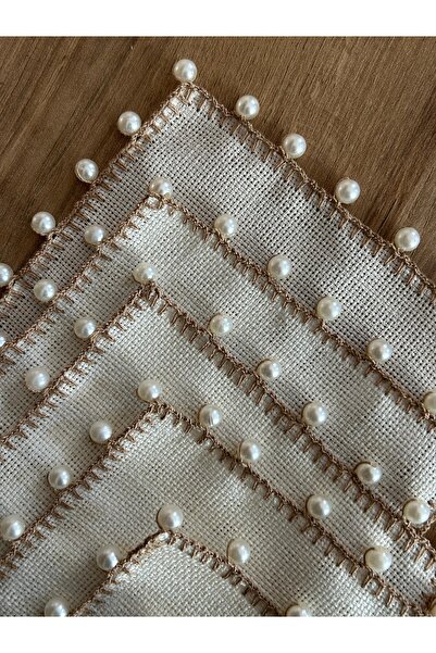 tubaatasarim Krem renk 6 adet sunum peçetesi 14*14