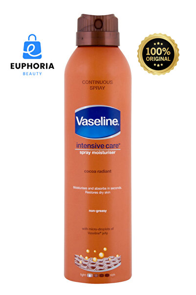 Vasline مرطب فازلين للعناية المركزة بخاخ الكاكاو 190 مل