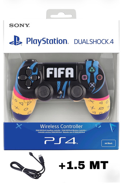 CRK TECH Playstation DualShock 4 Uyumlu V2 Yenilenmiş Ps4 Oyun Kolu Pc + Ps4 ( 1.5MT ŞARJ KABLOSU)