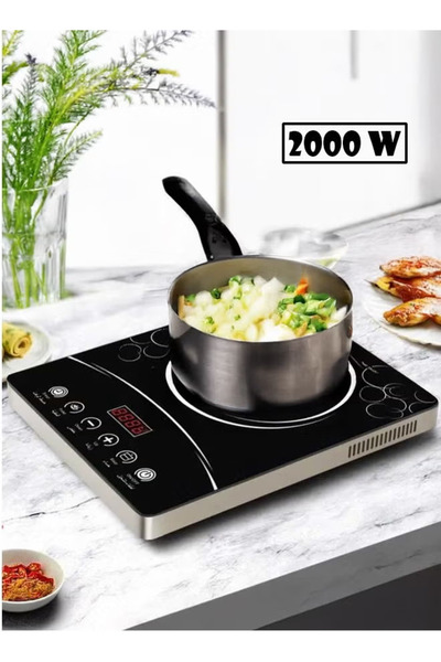 TOSCANA U Digital infrared ceramic cooker with LED display, smart electric heater with timer, 2000W