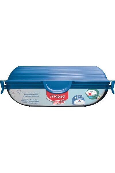 Maped CONCEPT ADULT GLASS LUNCH PLATE 0.7L CYANO