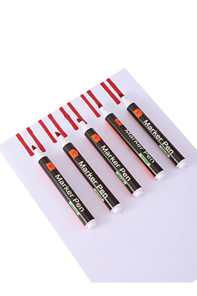 Lawazim Marker Pen 12pcs Red Fine Tip for School Writing and Office Use