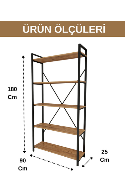 UmkaHome 5 Raflı Mutfak Düzenleyici Raf Sistemi 180X90X25