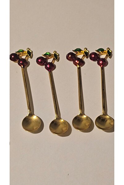 Turkish Store İstanbul Cherry Model 6-Piece Teaspoon Set