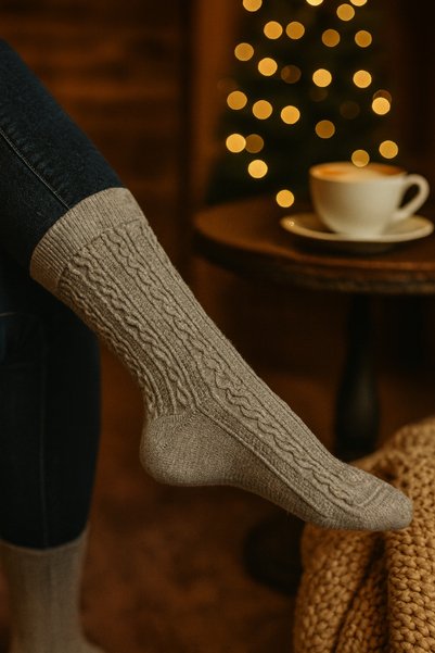BY BNN Thick Winter Double Layer Bamboo Women's 4-Pack Socks