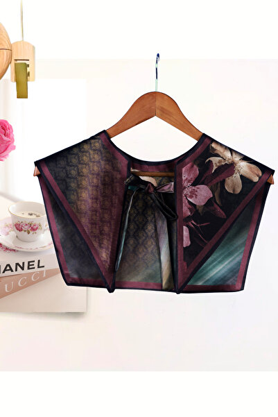 nurfemina Mystical Flower Artistic Oil Painting Effect Shoulder Shawl | Van Gogh's Night Patterned Luxury Scarf Collar