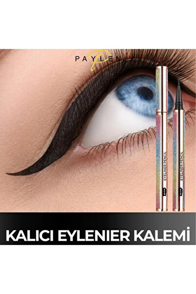 PAYLEN Profesyonel Kristal Model Likit Eyeliner ve Açılı Eyeliner Fırça