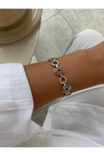 XUPING JEWELRY Special Series Vip Stone Ringed Antique Motif Xp Silver Bracelet