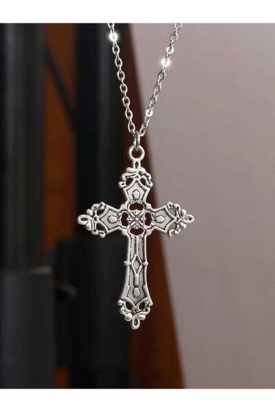 İsra Ayyıldız Moonstar Collection Basic Gümüş Zincir Haçlı Kolye