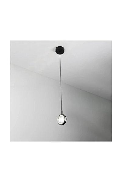 genric Elegant Prime Single Pendant Light, Black with 3 Color-Changing Lights, 7 Watts