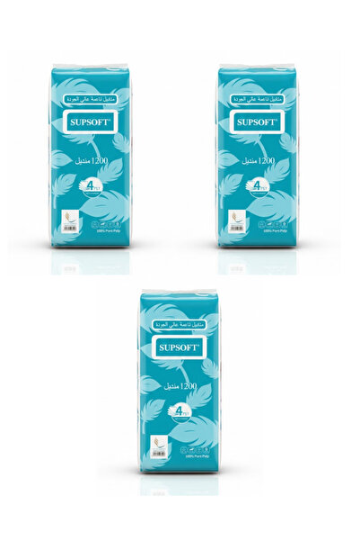 Generic 1200 soft facial tissues, 4-ply - 3 packs, legendary quality