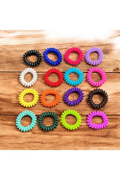 Store 6 Pieces Mixed Color Pasta Rubber Buckle