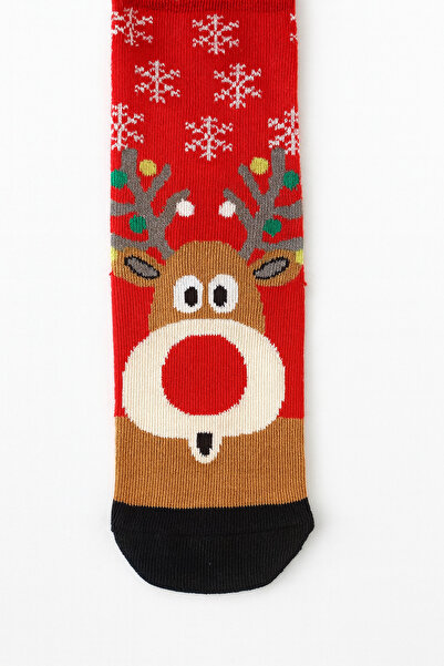 MEKİK BUTİK Boxed 7/9 Year Old Christmas Socks - Gift Children's Socks - Gift Boxed Socks