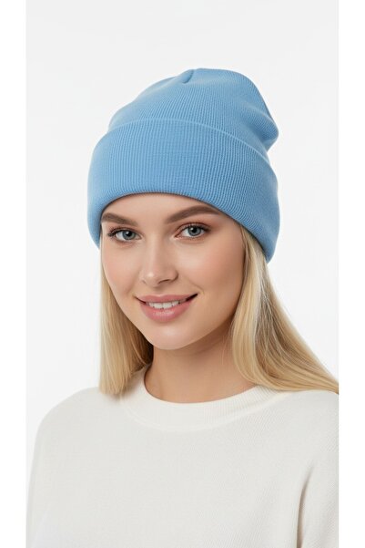 gigigiyim Plain Basic Soft Textured Unisex Folded Beanie