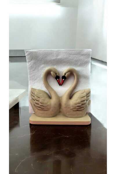 GEZEGENX Napkin Holder, Decorative Stylish Kitchen Presentation Napkin, Swan Figured Napkin Stand, Table Top Design