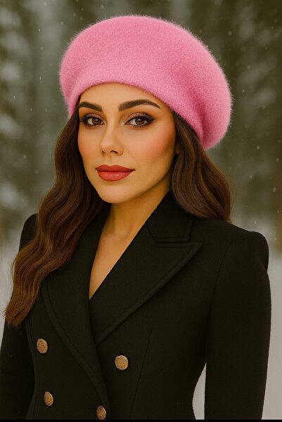 Butik Kadın Fransız Model Ressam Beresi – Akrilik Yumuşak Tüylü Kışlık Beret Şapka