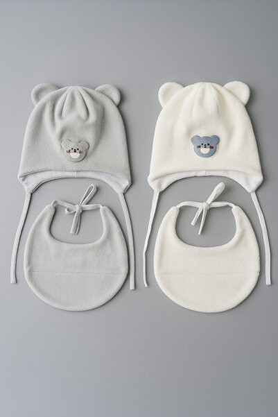 greenmoss Fleece on the Outside, 100% Cotton on the Inside, 2-Pack Baby Beanie