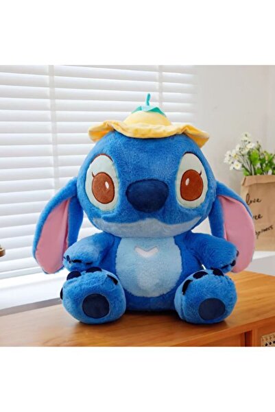 Miniso Adorable Blue Stitch Plush with Yellow Hat – Cuddly Soft Toy