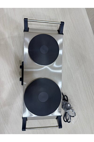 Edison ES-3203 Stone Ceramic Table Top Hob, 2500W, 2 Burners,