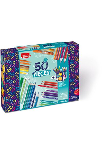 Maped مجموعة تلوين فاخرة مكونة من 50 قطعة من كريتيف