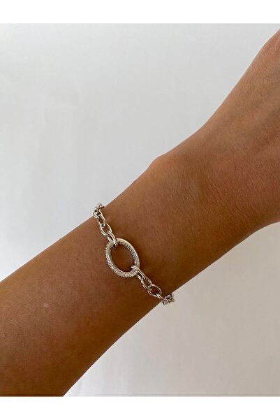 XUPING JEWELRY Elegant Xp Silver Bracelet with Oval Zircon Stone