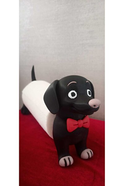 GEZEGENX Dekoratif Kağıt Havluluk, Rulo Peçetelik, Köpek Figürlü Havluluk, Ha...