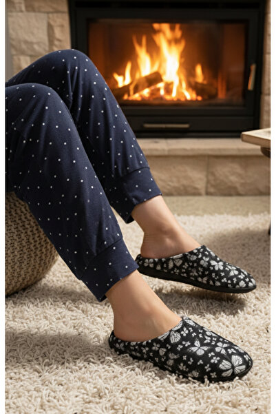 GEZER Women's Winter Slippers with Butterfly Pattern. Winter Home & Guest & Household Slippers.