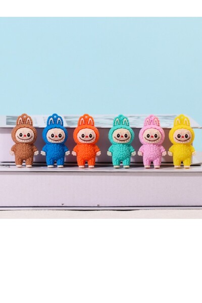 OEM Labubu-Style Durable Rubber Keychain with 10 cm Hook