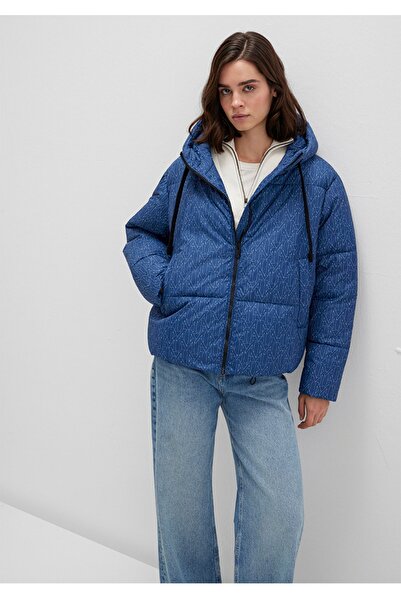 Mavi Water-Repellent Hooded Loose Fit (Loose and Comfortable) down Jacket