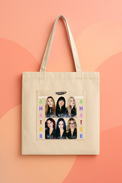 lovver Geantă din pânză imprimată premium, cu design de cântec pentru amatori...