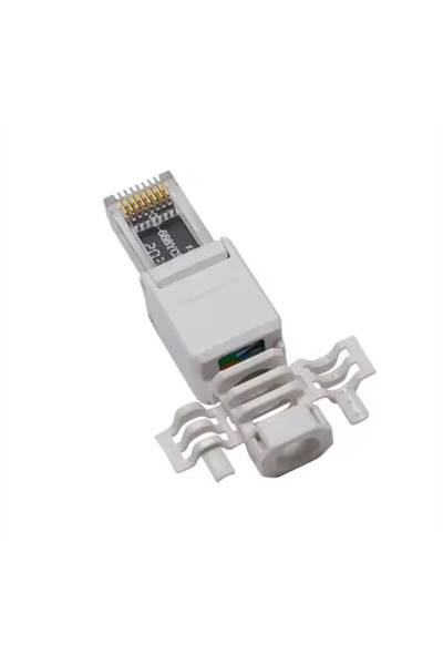 CN RG45 Cat6A + Cat7A UTP Toolless Plug with Fixed Ring