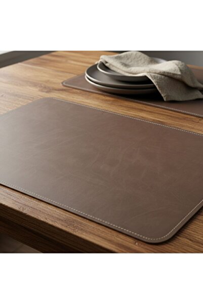 Grand Fine Art 2 Pieces Leather Mink Double-Sided Edge-Stitched American Service 33X44 Cm-Easy to Clean Supla