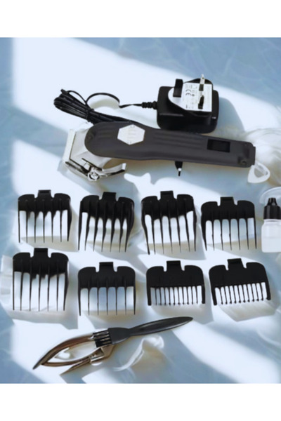 TİT TF-618 Professional Shaver – Stainless Steel Blades, 2000mAh Battery, LCD Screen, Multiple Combs