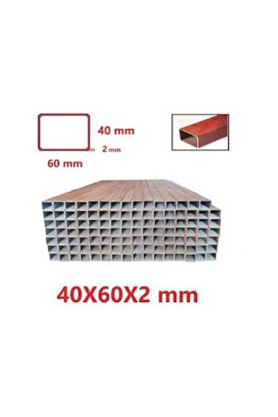 Metal 40x60 2 ml 2metre profil astar boyali