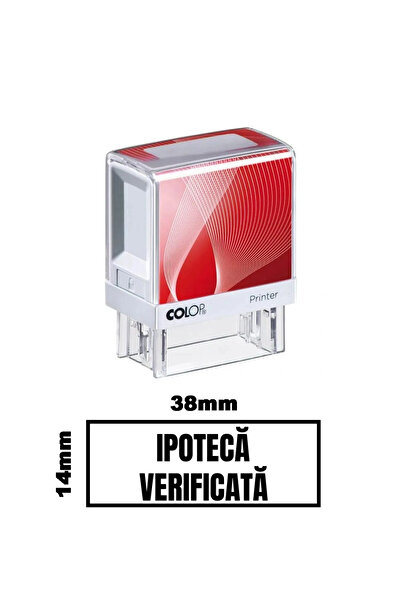 Colop Printer Stampila DE BIROU IPOTECA VERIFICATA de birou 38x14mm