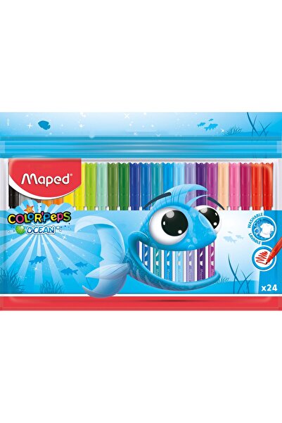 Maped أقلام حبر أوشن بالس ذات رأس لباد - عبوة من قطعتين