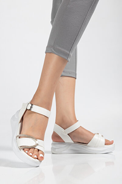 Hale Shoes Stone Detailed Daily Women's Sandals Z003