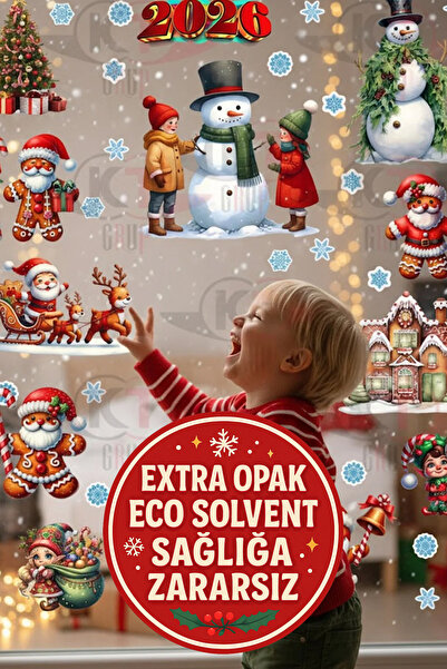 Kt Grup Yeni Yıl Yılbaşı Figürleri Hoşgeldin 2026 Kardan Adam, Noel Baba, Gey...