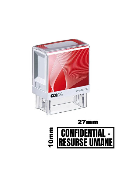 Colop Printer Stampila CONFIDENTIAL RESURSE UMANE de birou 27x10mm
