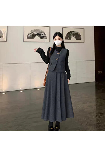 1way Elegant dark gray set