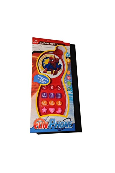 OEM Telefon interactiv pentru copii Fun Phone – Super Hero, cu lumini si 12 m...